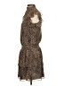 1.State 100% Polyester Animal Print Brown Cocktail Dress Size XXS - photo 5