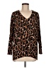 Natori Animal Print Brown Cardigan Size M - photo 1