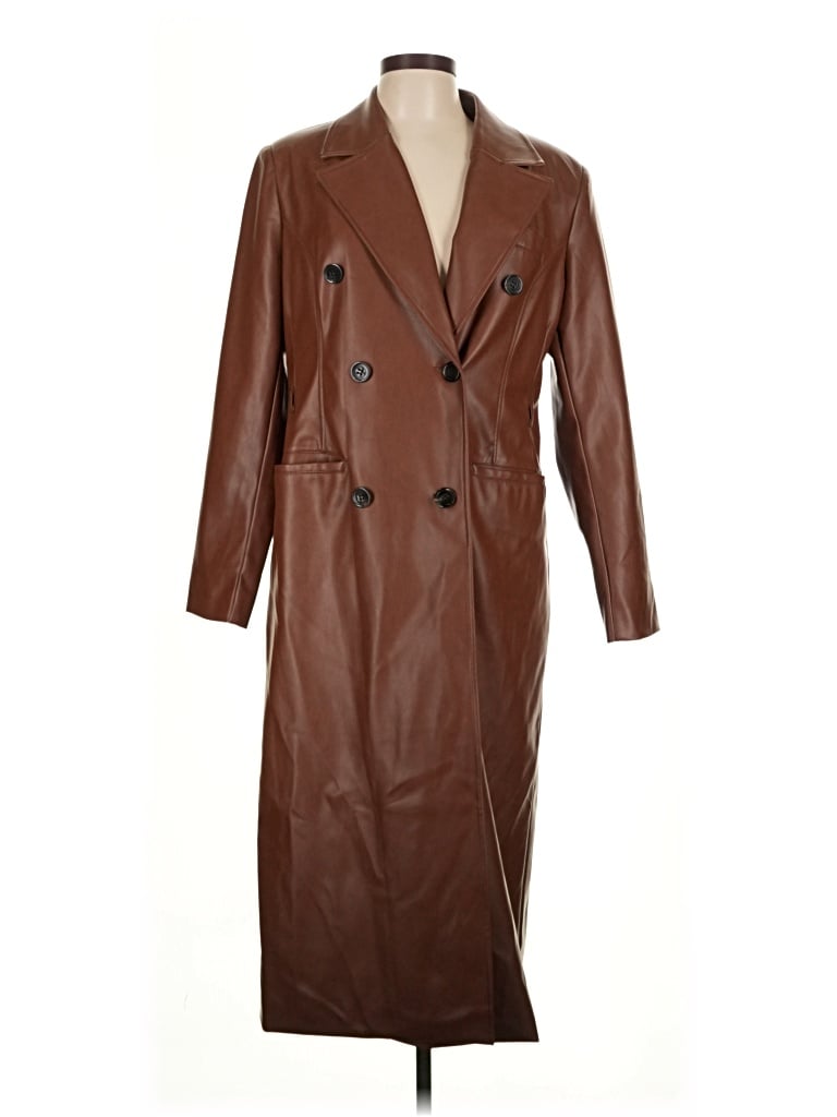 Pre-owned Avec Les Filles Trenchcoat In Brown