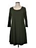 Nine Britton Solid Green Casual Dress Size M - photo 1