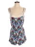 Pink Rose 100% Rayon Paisley Blue Romper Size S - photo 1
