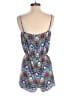 Pink Rose 100% Rayon Paisley Blue Romper Size S - photo 2
