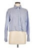 Giordano Color Block Blue Long Sleeve Button-Down Shirt Size M (estimated) - photo 1