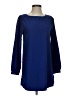 Everly Solid Blue Casual Dress Size S - photo 1