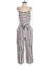 Adelyn Rae Stripes Blue Jumpsuit Size S - photo 1