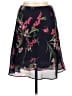 Requirements 100% Polyester Floral Black Casual Skirt Size L (petite) - photo 2