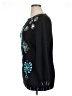 Victoria Jones Paisley Black Pullover Sweater Size XL (estimated) - photo 5