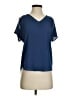 Hippie Rose 100% Polyester Blue Short Sleeve Blouse Size XS - photo 1