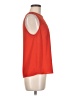 Monteau 100% Polyester Orange Sleeveless Blouse Size M - photo 4