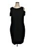 Calvin Klein Solid Black Cocktail Dress Size 16 - photo 1