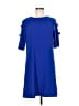 Aryeh 100% Polyester Solid Blue Casual Dress Size M - photo 1