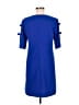 Aryeh 100% Polyester Solid Blue Casual Dress Size M - photo 2