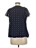 Sara Michelle 100% Polyester Blue Short Sleeve Blouse Size M - photo 2