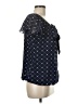 Sara Michelle 100% Polyester Blue Short Sleeve Blouse Size M - photo 4