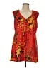 CAbi 100% Polyester Orange Sleeveless Blouse Size M - photo 1