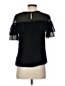 J.Crew Black Short Sleeve Silk Top Size 2 - photo 2