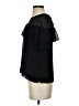 J.Crew Black Short Sleeve Silk Top Size 2 - photo 5