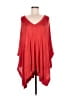 Ann Taylor 100% Rayon Red Poncho Size M - photo 1