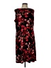 Dialogue Floral Black Casual Dress Size L - photo 1