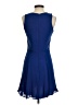 Parker 100% Silk Solid Blue Cocktail Dress Size XS - photo 2