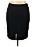 Halogen Solid Black Casual Skirt Size 16 - photo 1