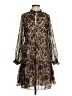 MNG Suit Animal Print Brown Cocktail Dress Size 4 - photo 1