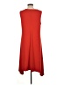 Chico's Solid Red Casual Dress Size L - photo 2