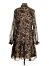 MNG Suit Animal Print Brown Cocktail Dress Size 4 - photo 2