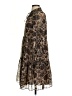 MNG Suit Animal Print Brown Cocktail Dress Size 4 - photo 5