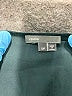Vince. 100% Silk Black Teal Long Sleeve Silk Top Size S - photo 6