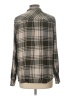 Lucky Brand 100% Viscose Plaid Gray Long Sleeve Button-Down Shirt Size L - photo 2