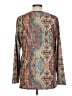 Sampeel Paisley Brown Long Sleeve Blouse Size L - photo 2