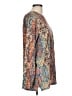 Sampeel Paisley Brown Long Sleeve Blouse Size L - photo 4