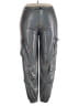 curvy sense Metallic Silver Cargo Pants Size 3X - photo 1