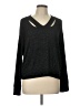 Red Haute Metallic Black Pullover Sweater Size L - photo 1
