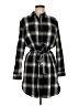 Universal Thread 100% Cotton Plaid Gray Black Casual Dress Size M - photo 1