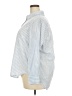 Lane Bryant 100% Cotton Stripes Blue Long Sleeve Button-Down Shirt Size 18 - 20 Plus - photo 5