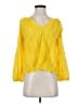 VALIÁNTE 100% Cotton Yellow Long Sleeve Blouse Size Sm (1) - photo 1
