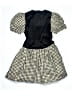 Unbranded 100% Acetate Argyle Black Dress Size 10 - photo 2