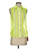 Assorted Brands 100% Polyester Color Block Green Sleeveless Blouse Size S - photo 1