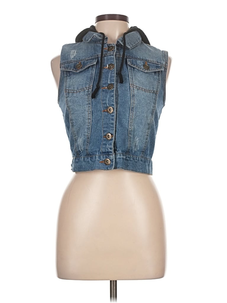 Pre-owned Ci Sono Denim Vest In Blue