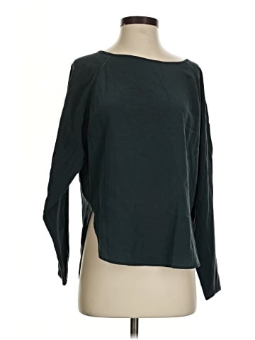 Vince. Long Sleeve Silk Top (view 1)