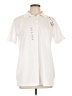 Assorted Brands 100% Polyester Ivory Short Sleeve Polo Size L - photo 1