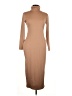 Unbranded Solid Tan Casual Dress Size L - photo 1