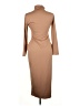 Unbranded Solid Tan Casual Dress Size L - photo 2