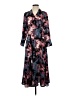 misook 100% Polyester Print Black Casual Dress Size S - photo 1