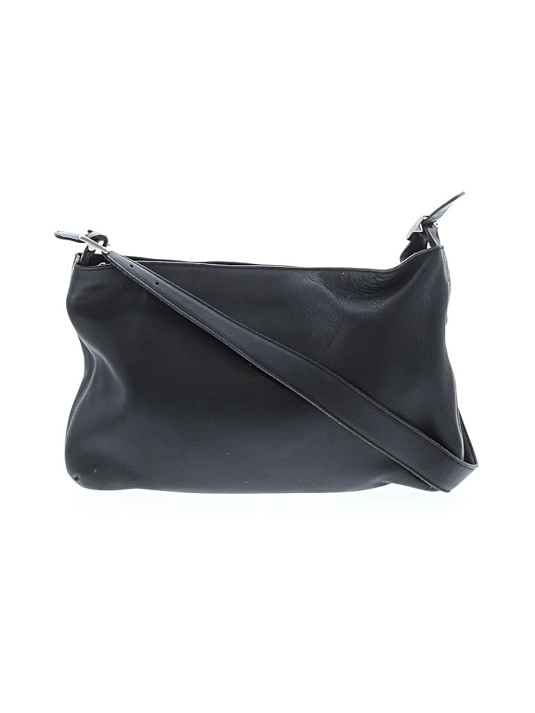 Pre-owned Coach Leather Shoulder Bag In Black