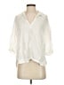 Zara Ivory 3/4 Sleeve Button-Down Shirt Size XS - photo 1