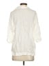 Zara Ivory 3/4 Sleeve Button-Down Shirt Size XS - photo 2