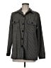 Max Studio Houndstooth Gray Long Sleeve Blouse Size M - photo 1